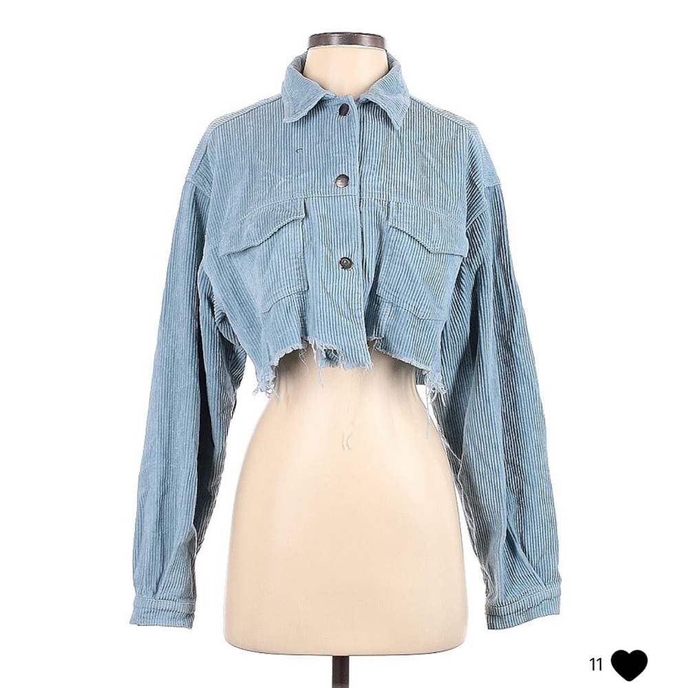 12th Tribe Crop Corduroy Jacket Small